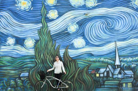 Arte nas ruas de Venice Beach, em Los Angeles, na Califórnia - EUA